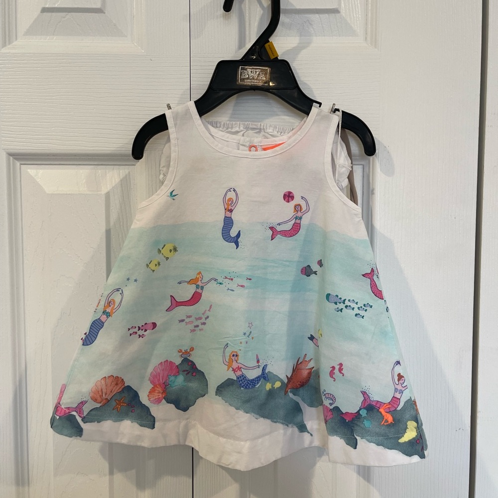 Joules Mermaid dress 0-3m